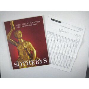 Sothebys Auction Catalog 2000 New York 19th Century Furniture Decorative Art